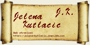 Jelena Kutlačić vizit kartica